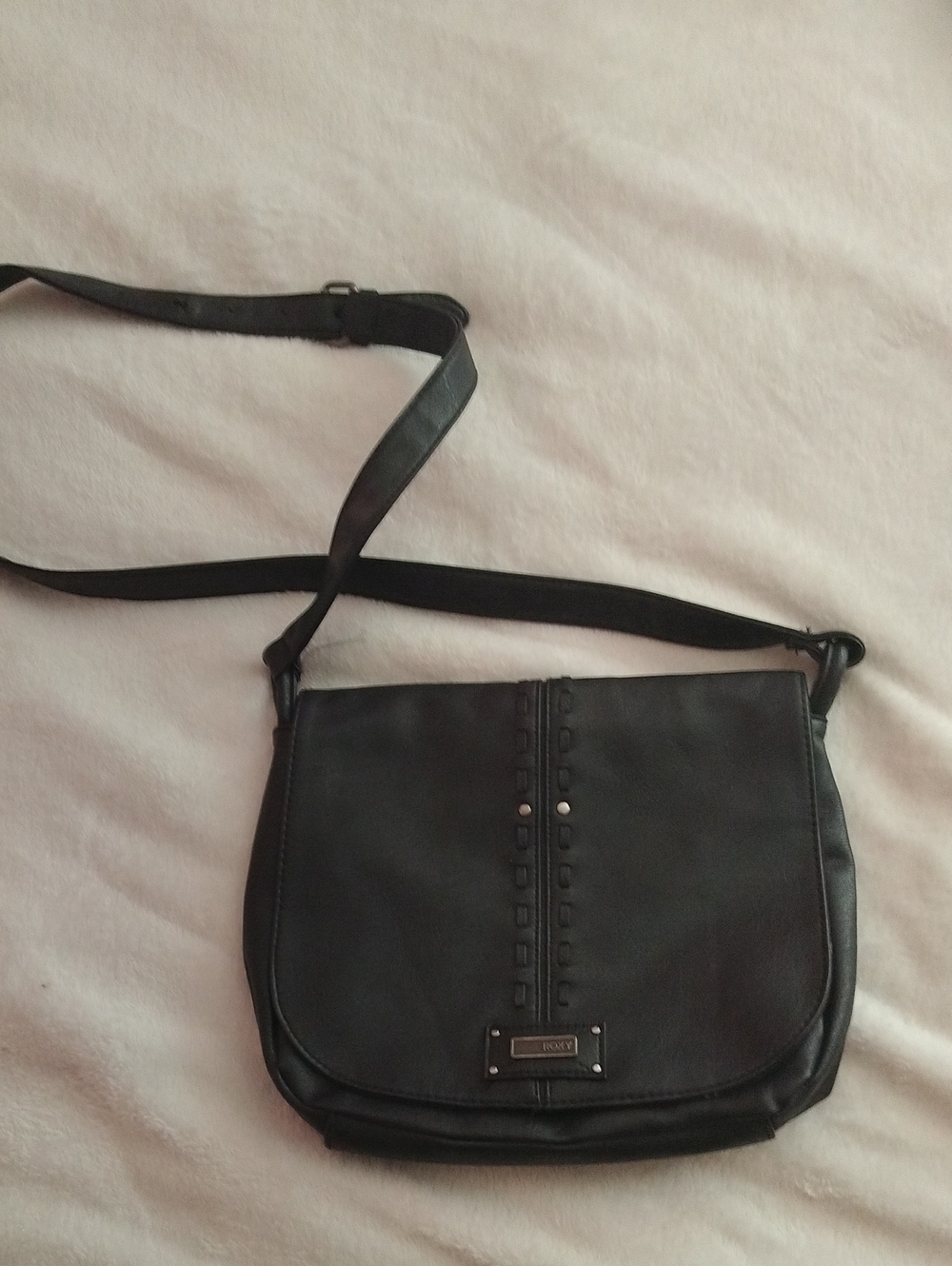 Black Leather Roxy Bag